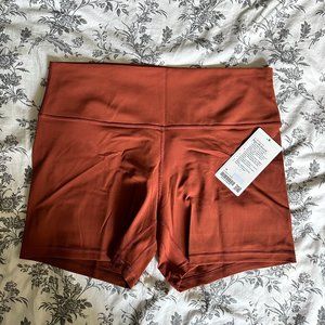 NWT Lululemon Align HR Short 6" Size 18 Dark Terracotta